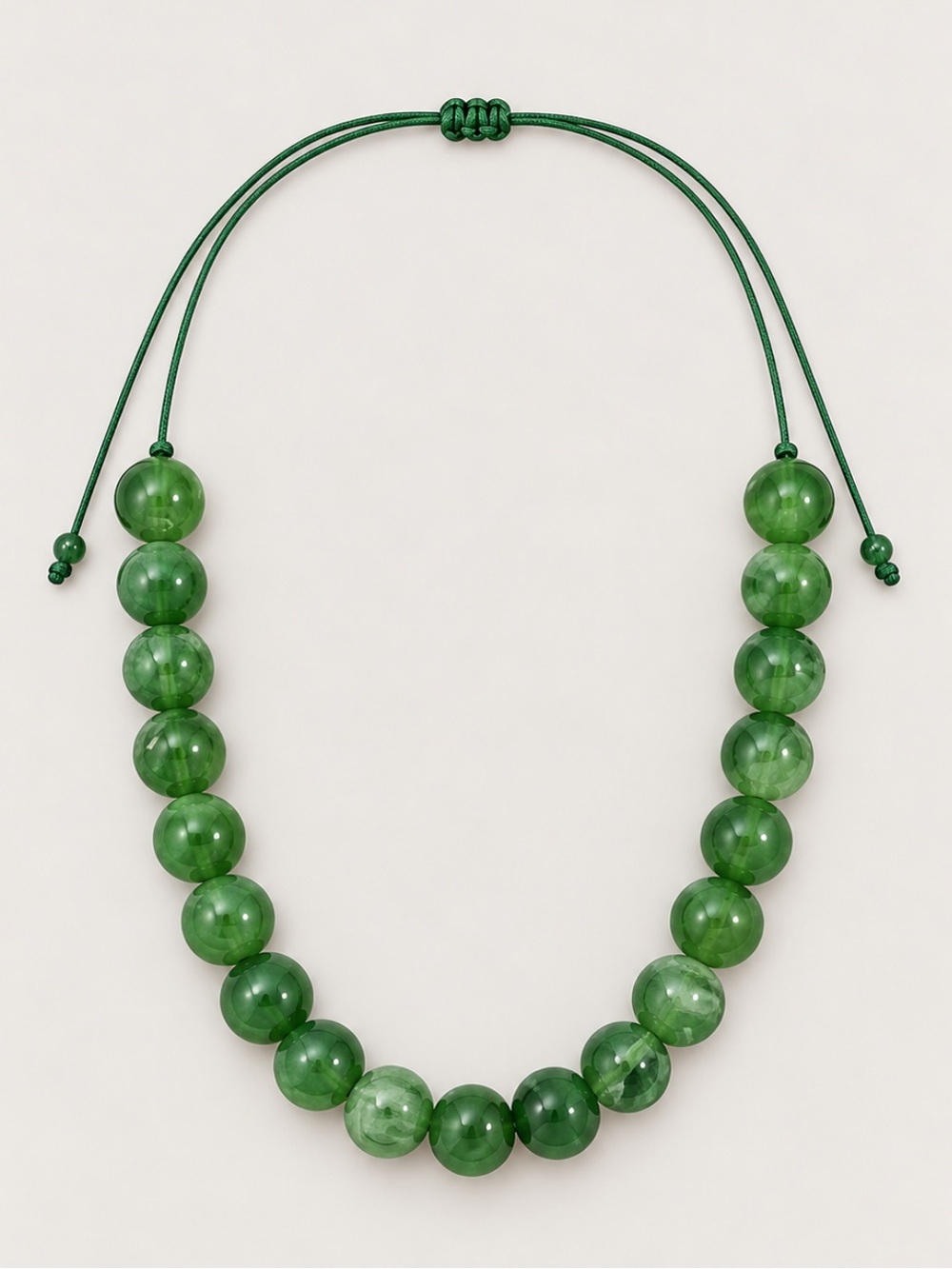 New! Green Marbled Dopamine Necklace NWOT